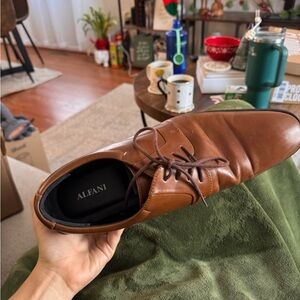 Alfani Men's Tan Leather Oxfords
